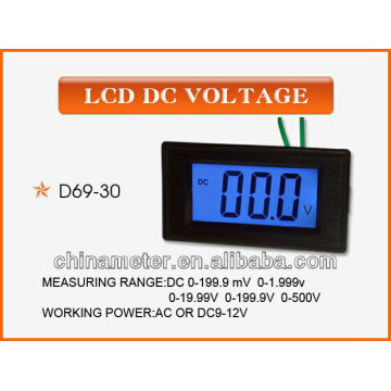 D69-30 LCD DC Digital Voltage Panel Meter